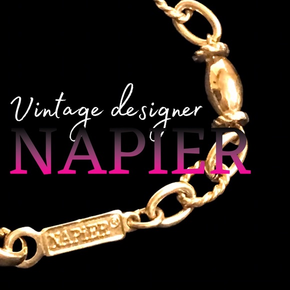 Napier Jewelry Napier Vintage Bracelet Gold Tone Link And Chain 75